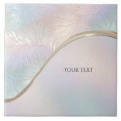 Moderne Abstracte iriserende keramische Tegel Tegeltje (Voorkant)