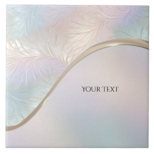 Moderne Abstracte iriserende keramische Tegel Tegeltje