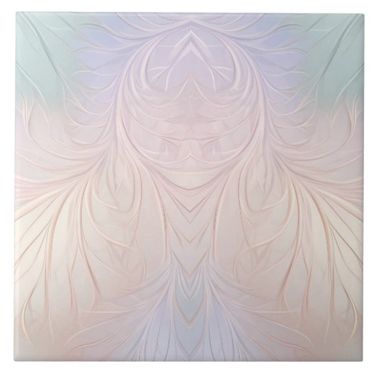 Moderne Abstracte iriserende keramische Tegel Tegeltje (Voorkant)