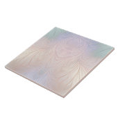 Moderne Abstracte iriserende keramische Tegel Tegeltje (Zijkant)