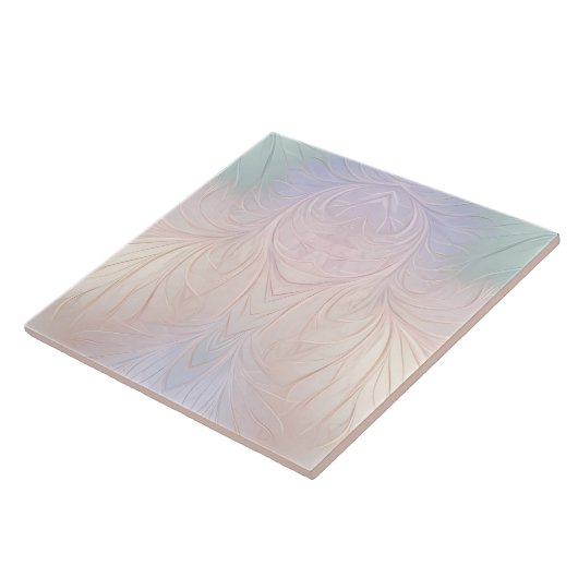 Moderne Abstracte iriserende keramische Tegel Tegeltje (Zijkant)