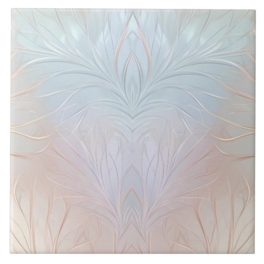 Moderne Abstracte iriserende keramische Tegel Tegeltje (Voorkant)