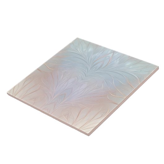 Moderne Abstracte iriserende keramische Tegel Tegeltje (Zijkant)