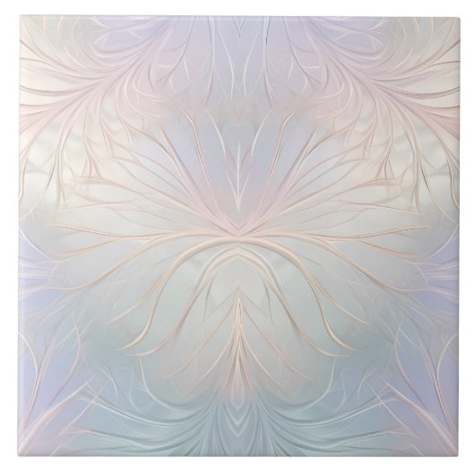 Moderne Abstracte iriserende keramische Tegel Tegeltje (Voorkant)