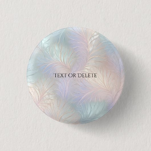 Moderne Abstracte Iriserende Knop Ronde Button 3,2 Cm (Voorkant)