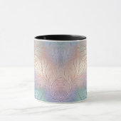 Moderne Abstracte Iriserende Koffiemok Mok (Midden)