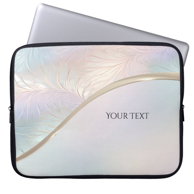 Moderne Abstracte iriserende laptophoes Laptop Sleeve (Voorkant)