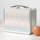 Moderne Abstracte iriserende metalen lunchbox (In situ)