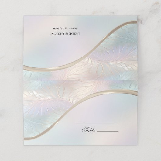 Moderne Abstracte iriserende plaatskaart Plaatskaartje (Buitenkant ongevouwen)