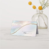 Moderne Abstracte iriserende plaatskaart Plaatskaartje (Voorkant)