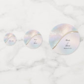 Moderne Abstracte iriserende tafel Confetti (Voorkanten)