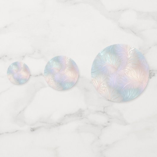 Moderne Abstracte iriserende tafel Confetti (Achterkanten)