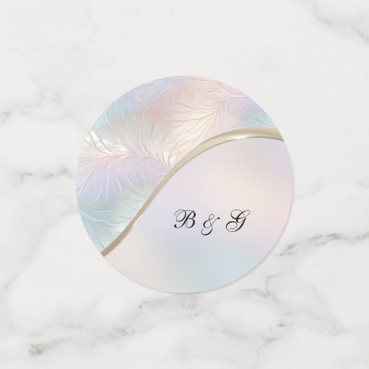 Moderne Abstracte iriserende tafel Confetti (Kleine voorkant)