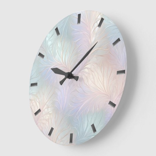 Moderne Abstracte iriserende wandklok (Hoek)