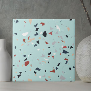 Moderne Abstracte Italiaanse Terrazzo Naadloos Pat Tegeltje