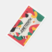 Moderne Abstracte Juneteenth Freedom Celebration K Servet (Hoek)