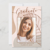 Moderne Abstracte kalligrafiesusfoto Aankondiging (Voorkant)