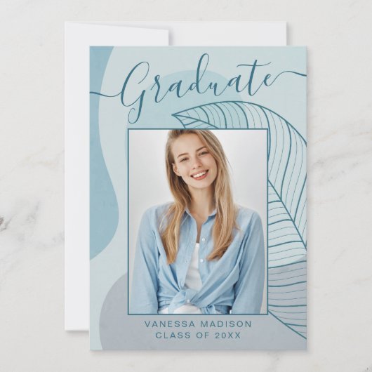 Moderne Abstracte kalligrafiesusfoto Aankondiging (Voorkant)