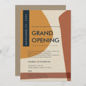 MODERNE ABSTRACTE KARAKTER ORANJE GROOTTE OPENEN KAART (Voorkant / Achterkant)