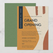 MODERNE ABSTRACTE KARAKTER ORANJE GROOTTE OPENEN KAART (Voorkant / Achterkant)