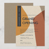 MODERNE ABSTRACTE KARAKTER ORANJE GROOTTE OPENEN KAART (Voorkant / Achterkant)