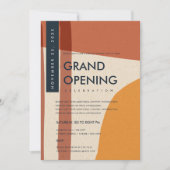 MODERNE ABSTRACTE KARAKTER ORANJE GROOTTE OPENEN KAART (Voorkant)