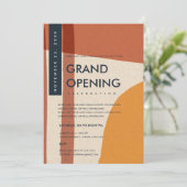 MODERNE ABSTRACTE KARAKTER ORANJE GROOTTE OPENEN KAART (Staand voorkant)