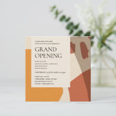 MODERNE ABSTRACTE KARTROUW GELLOW VERLENEN OPENEN KAART (Staand voorkant)