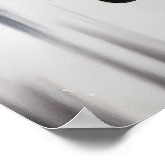 Moderne Abstracte kat – minimalistisch design Poster (Hoek)