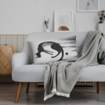 Moderne Abstracte kat - Minimalistische ontwerpkun