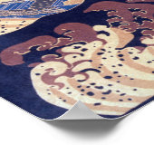 Moderne Abstracte Katsushika Hokusai De Grote Golf Poster (Hoek)