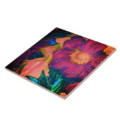 Moderne Abstracte keramische Tegel Tegeltje (Zijkant)