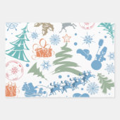 Moderne Abstracte kerst Inpakpapier Vel (Voorkant 2)