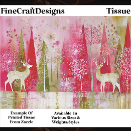 Moderne Abstracte Kerst Landschap EP5 Decoupage Tissuepapier