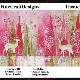 Moderne Abstracte Kerst Landschap EP5 Decoupage Tissuepapier