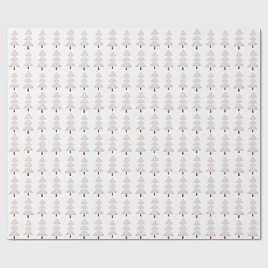Moderne Abstracte Kerstboom Blush Pink Cadeaupapier (Vlak)