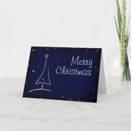Moderne Abstracte Kerstboom Feestdagen Kaart