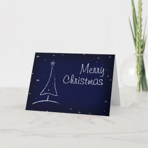 Moderne Abstracte Kerstboom Feestdagen Kaart