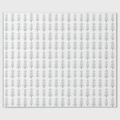 Moderne Abstracte kerstboom grijs wit Cadeaupapier (Vlak)