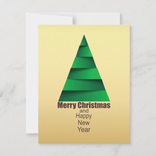 Moderne Abstracte kerstboom Kaart (Voorkant)