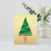 Moderne Abstracte kerstboom Kaart (Staand voorkant)