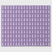 Moderne Abstracte Kerstboom Lavendel Cadeaupapier (Vlak)