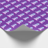 Moderne Abstracte Kerstboom Paarse Roze Cadeaupapier (Hoek)
