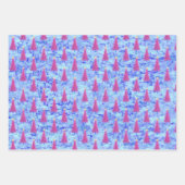 Moderne Abstracte kerstboom Patroon Waterverf Inpakpapier Vel (Voorkant 2)