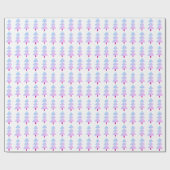 Moderne Abstracte kerstboom roze blauw Cadeaupapier (Vlak)
