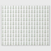 Moderne Abstracte kerstboom Sage Green Cadeaupapier (Vlak)