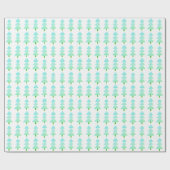 Moderne Abstracte kerstboom turquoise Cadeaupapier (Vlak)