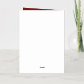 Moderne Abstracte kerstboomvakantie Folie Wenskaart (Achterkant)