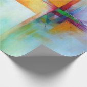 Moderne Abstracte kerstcadeauspoel met kerstcadeau Cadeaupapier (Hoek)