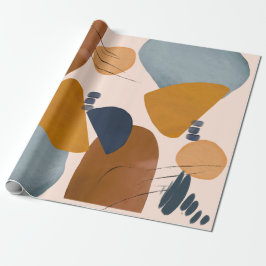 Moderne Abstracte kerstfeestdag Cadeaupapier